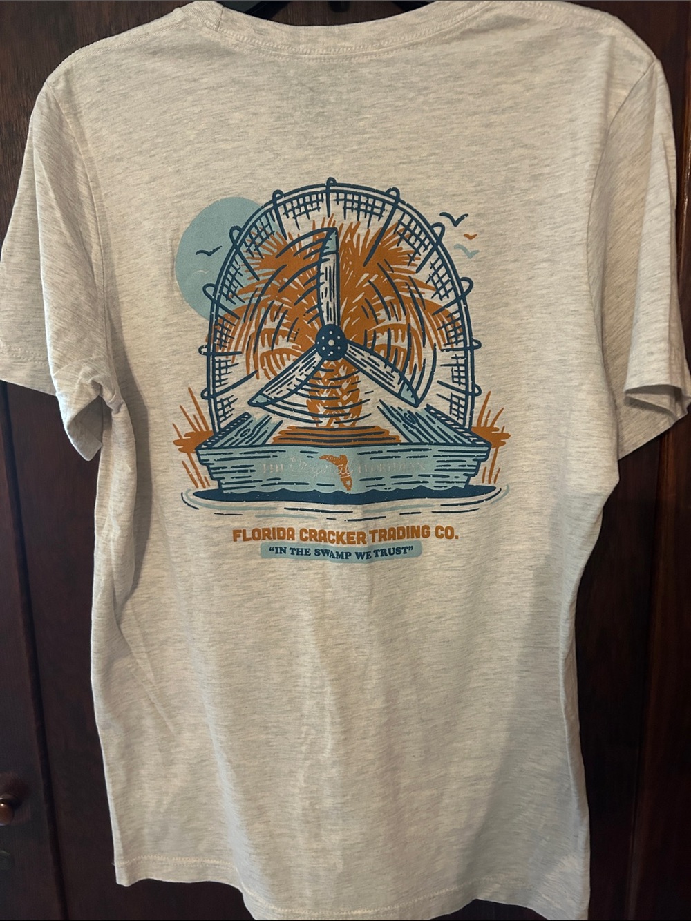 Cream Graphic Short-Sleeve Tee